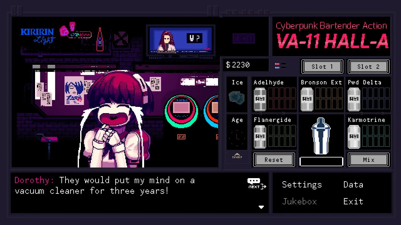 VA-11 Hall-A: Cyberpunk Bartender Action — 1