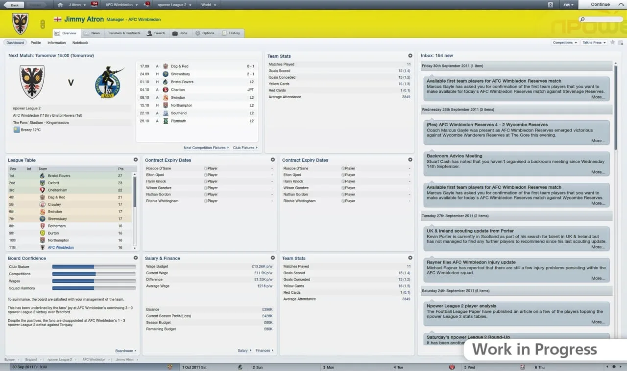 Football Manager 2012 — 2