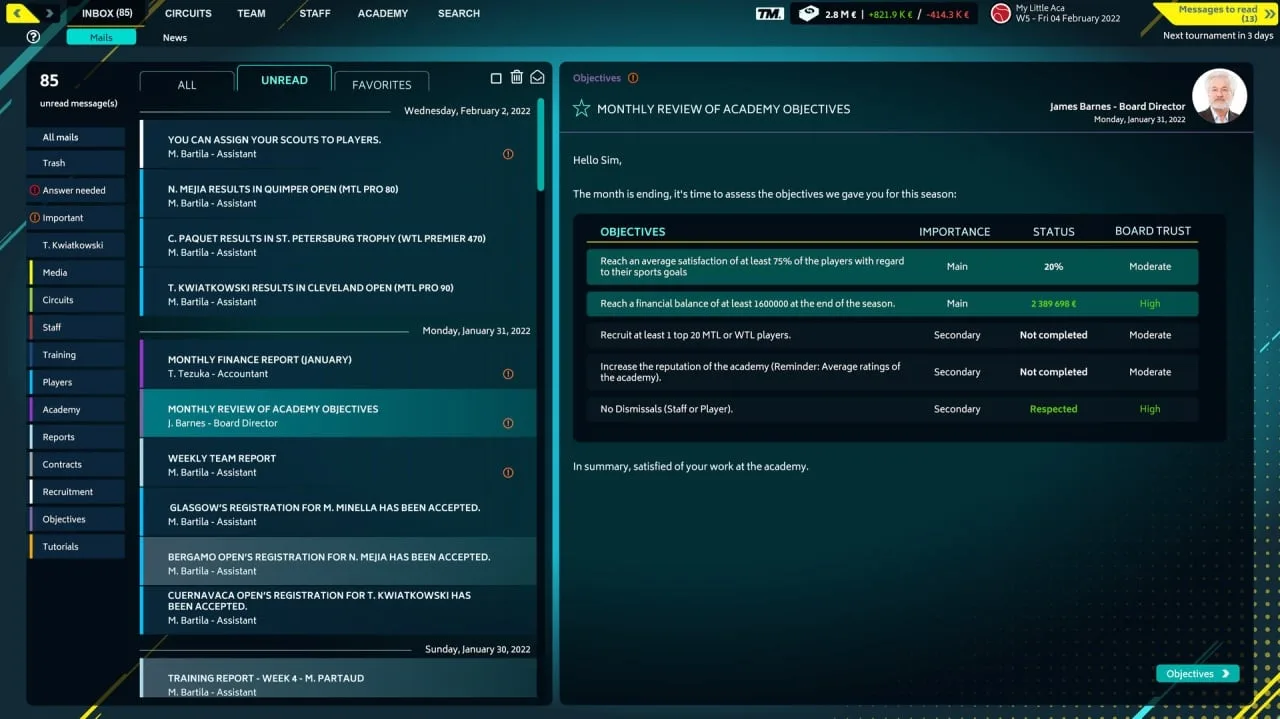 Tennis Manager 2022 — 10