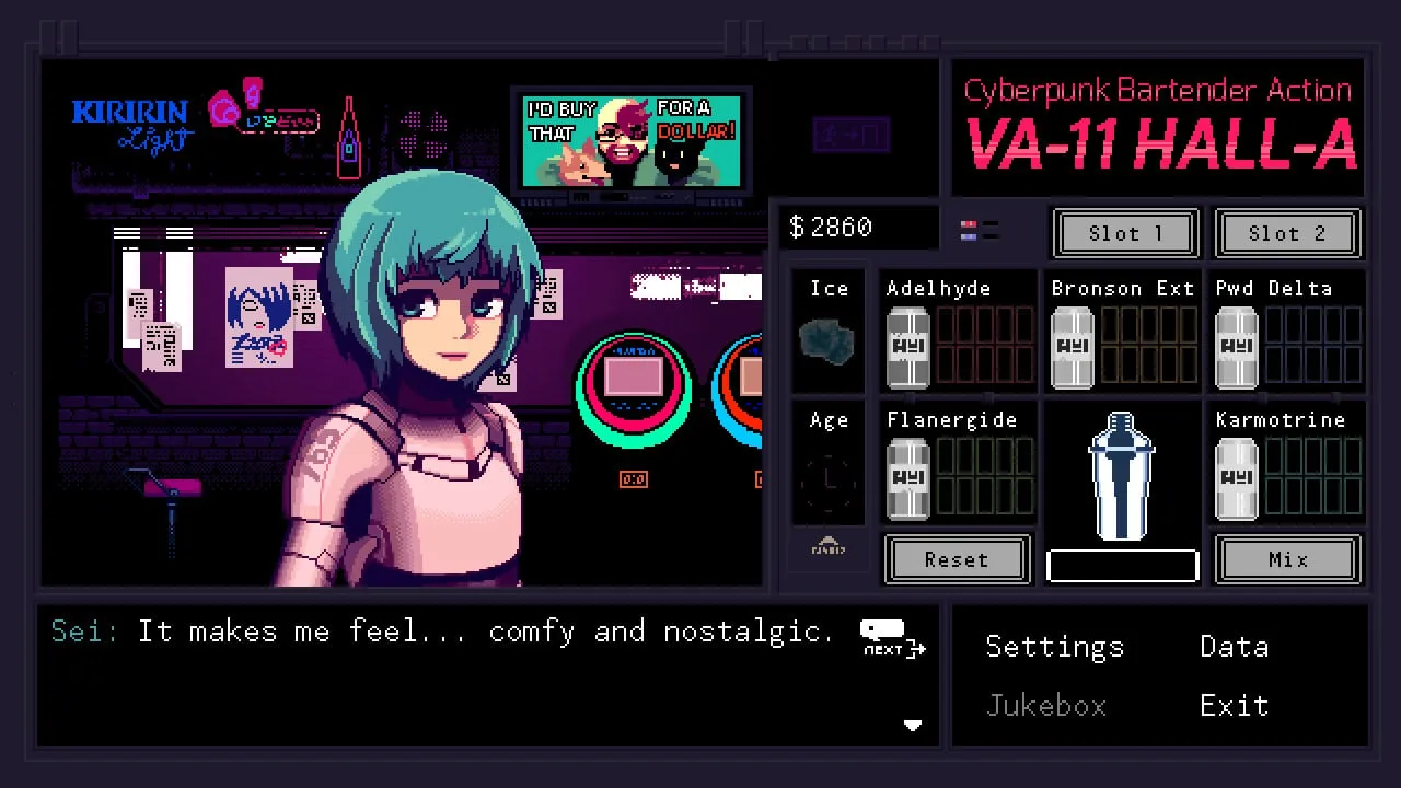 VA-11 Hall-A: Cyberpunk Bartender Action — 6