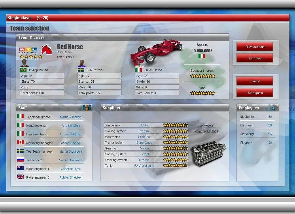 RTL Racing Team Manager — 8