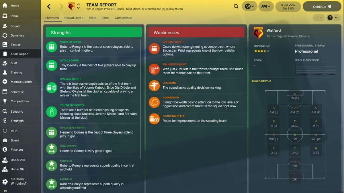 Football Manager 2018 — 5