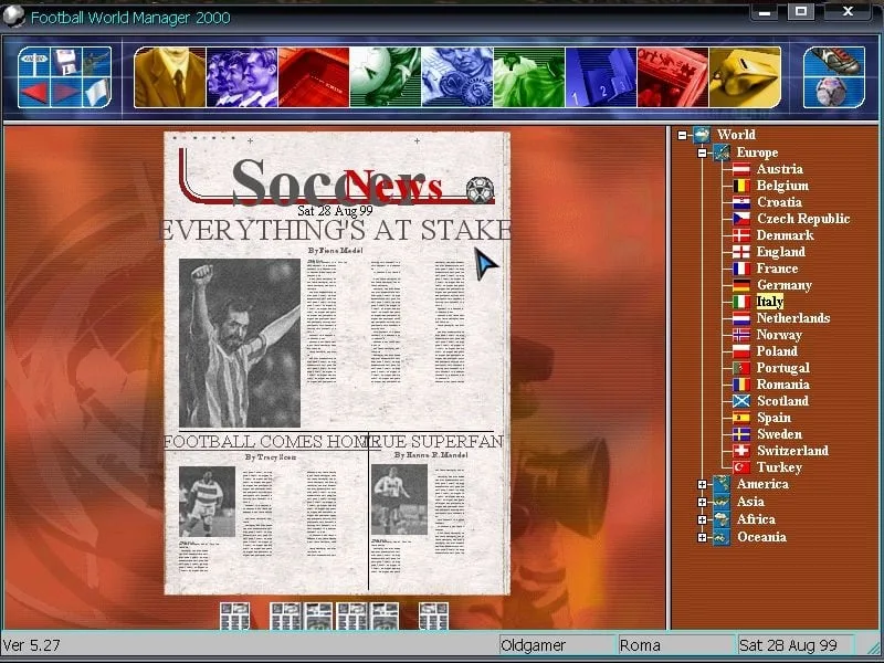 Football World Manager 2000 — 2